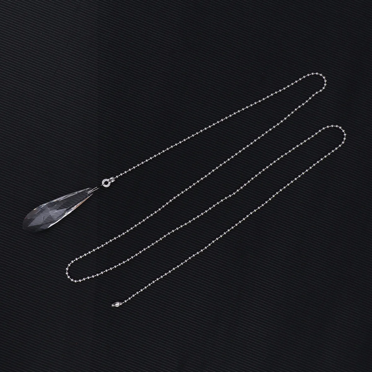 

2Pcs Ceiling Fan Pull-Chain Crystal Switch Pendant Transparent Hanging Fan Lamp Light Pull Chain for Home Room Decoration