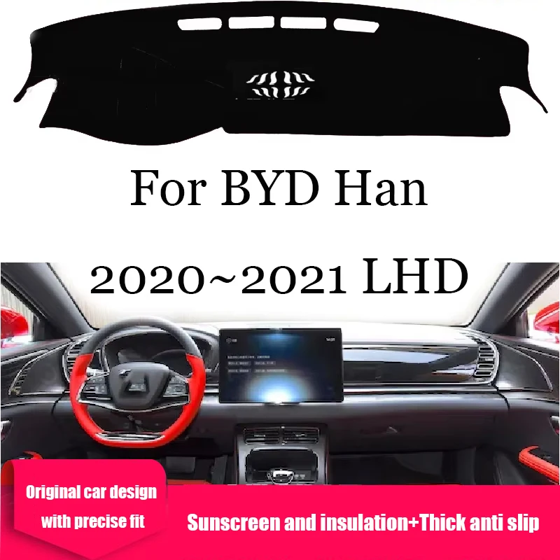 

ZUIMI Dashboard Cover Dash Mat Dashmat For BYD Han 2020~2021 LHD RHD Dash Board Cover Pad Sun Shade Thick Anti Slip