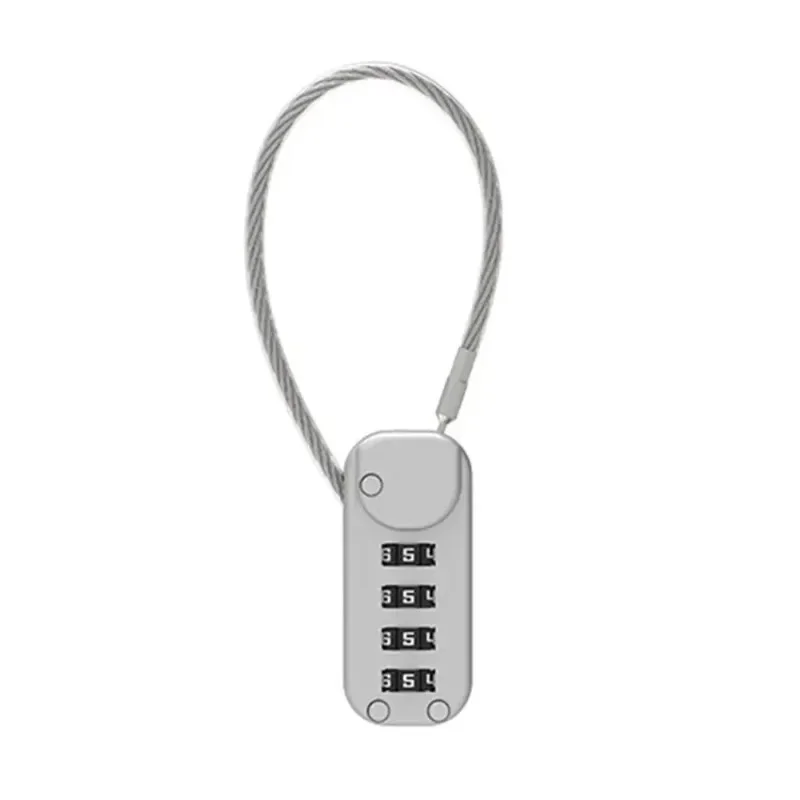 Wire Lock Password Lock Outdoor Luggage Rope Lock Household Waterproof and Rust Proof Small Cabinet Lock Head
