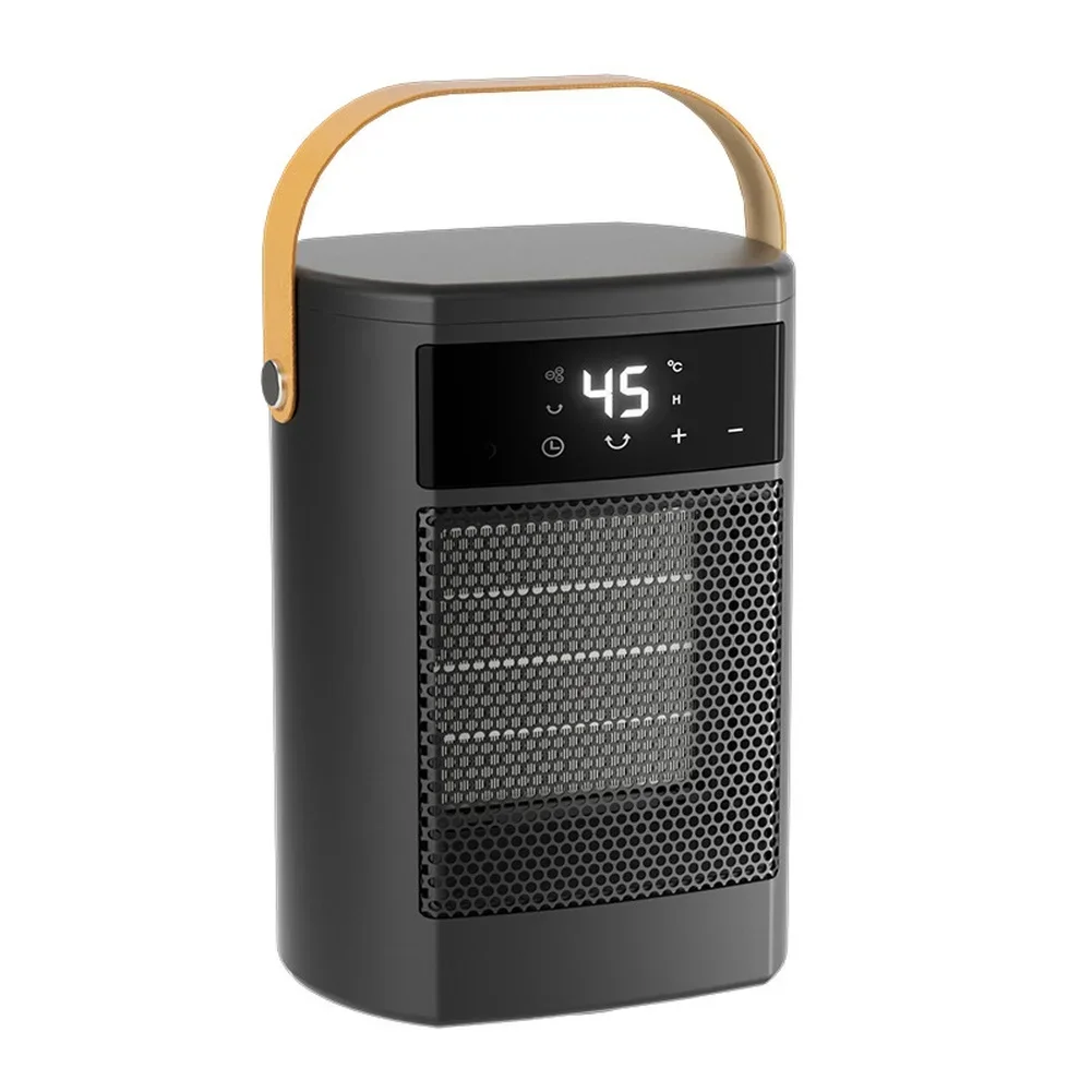 Portable 1500W PTC Fan Heater with Remote and 70 Degree Oscillation Featuring Overheat and Tip Over Safety Features