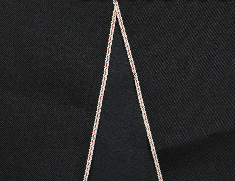 12 oz Black Stretch Selvedge Denim Fabric Wholesale Summer Selvedge Denim Material Suppliers W284526