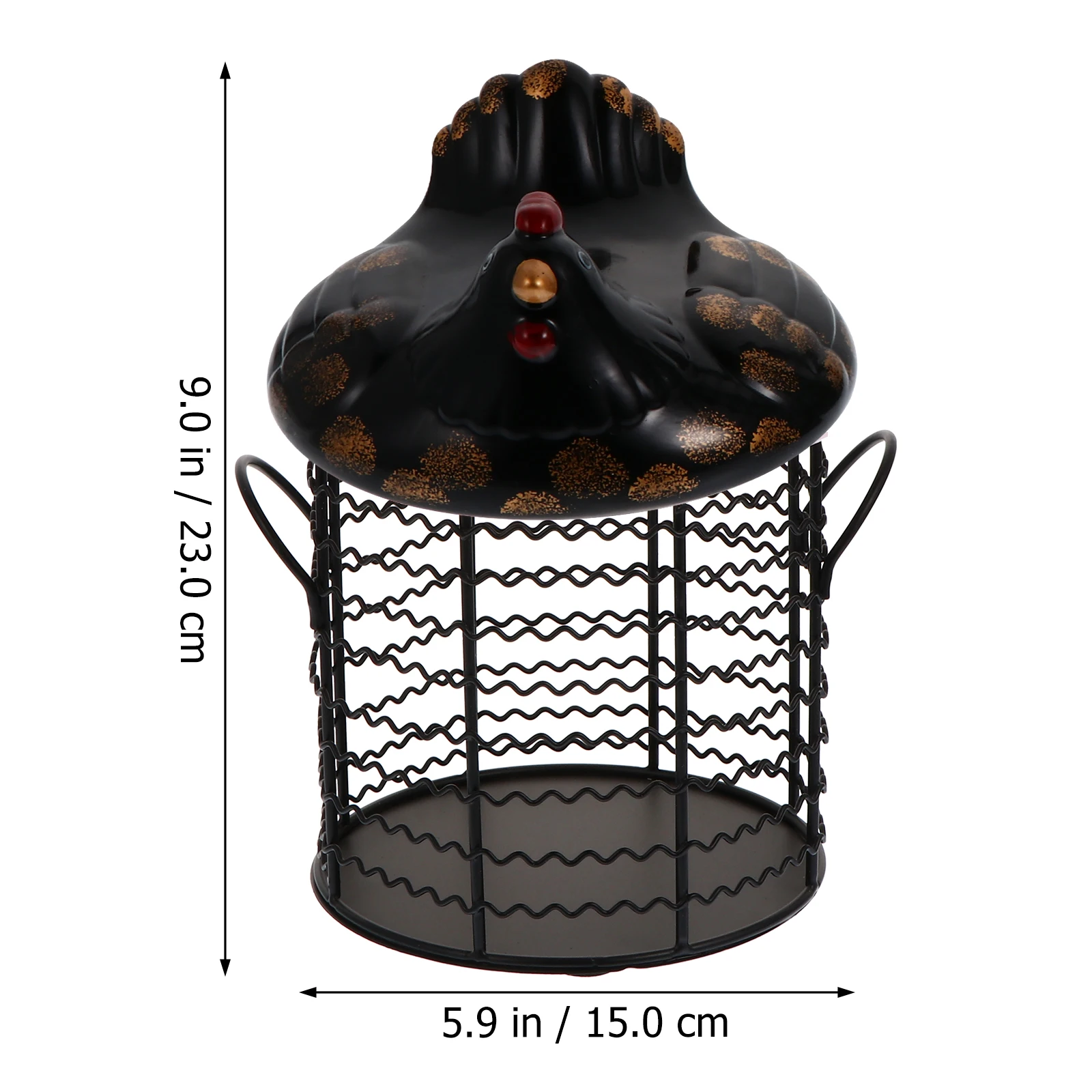 

Large Capacity Kitchen Storage Basket Premium Ceramic Iron Material Egg Container Fruit Veggie Organizer Multifunctional Desktop