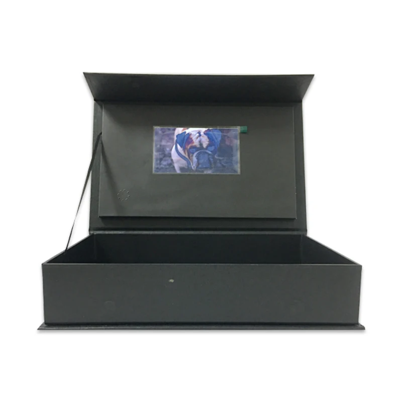 วัสดุกระดาษหน้าจอ LCD ขนาด5นิ้วหน่วยความจำ128MB สำหรับห่อของขวัญ