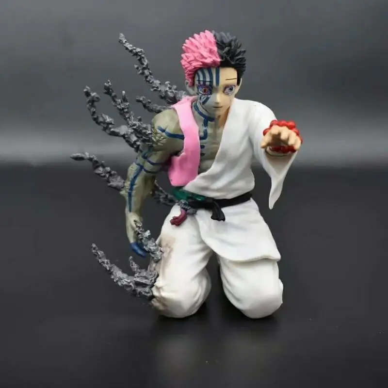 Demon Slayer Kimetsu No Yaiba Upper Moon 3 Akaza Kneeling Confession Scene Figure Pvc Collectible Model Toy Gift 16Cm