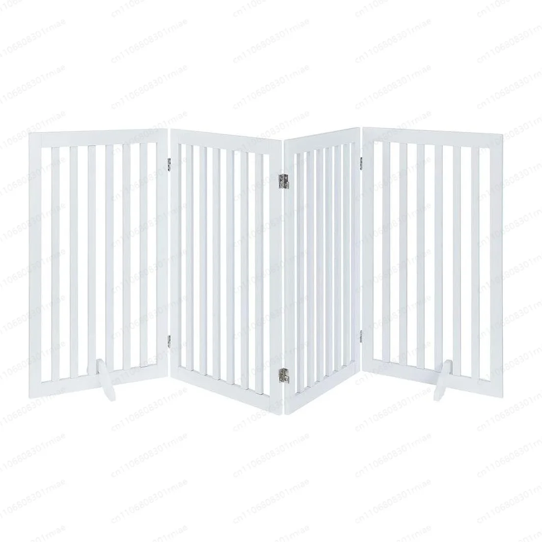 White Wooden Foldable Pet Door Indoor Pet Fence