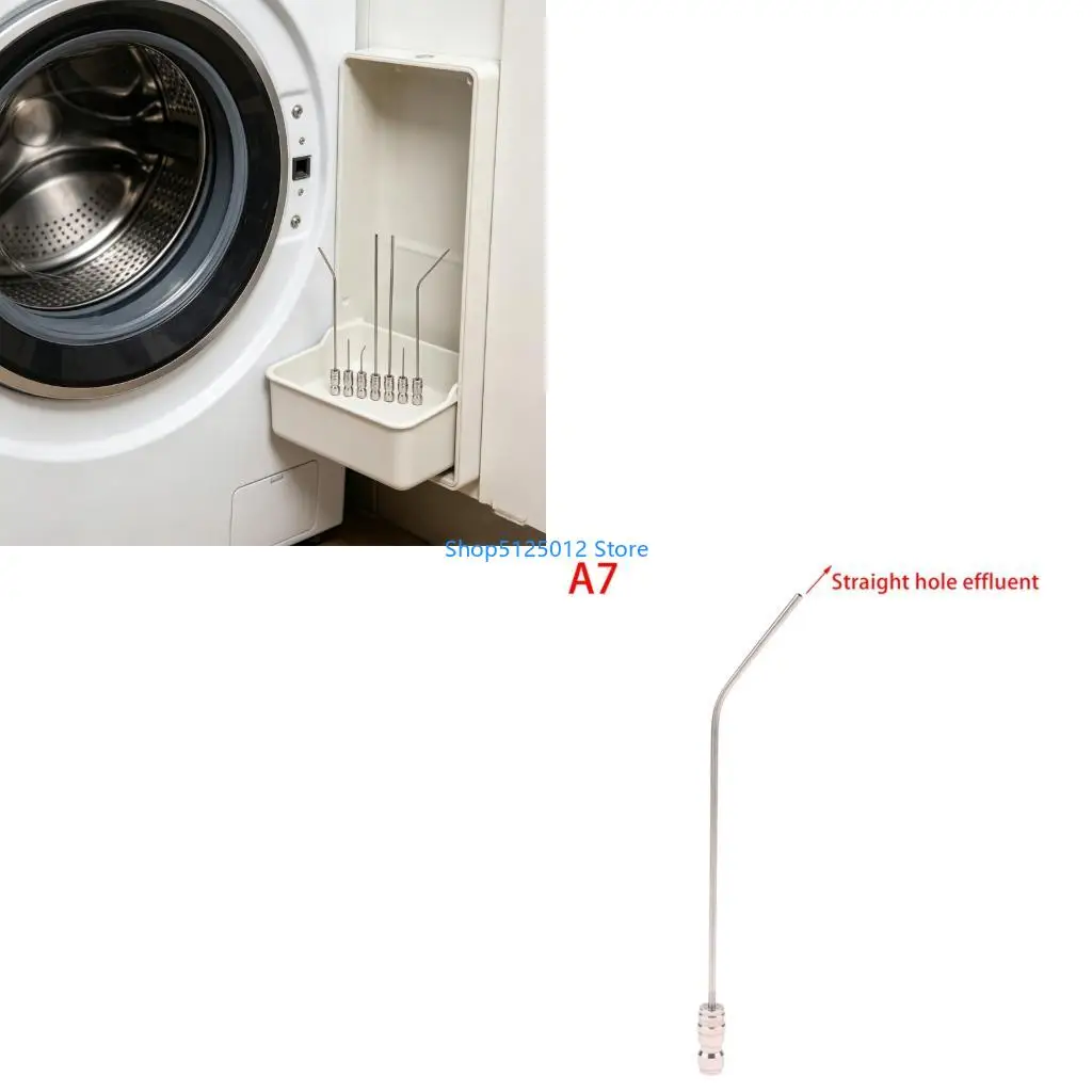 G8TC Water Jet Nozzle Stainless Steel Flush Wand Extension Tip for Washing Machine