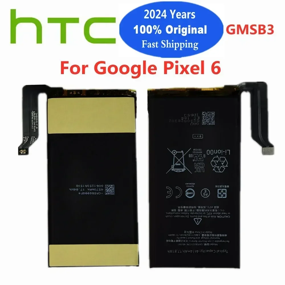 2024 Years 4614mAh GMSB3 Orginal Battery For HTC Google Pixel6 Pixel 6 High Quality Genuine Replacement Phone Battery Bateria