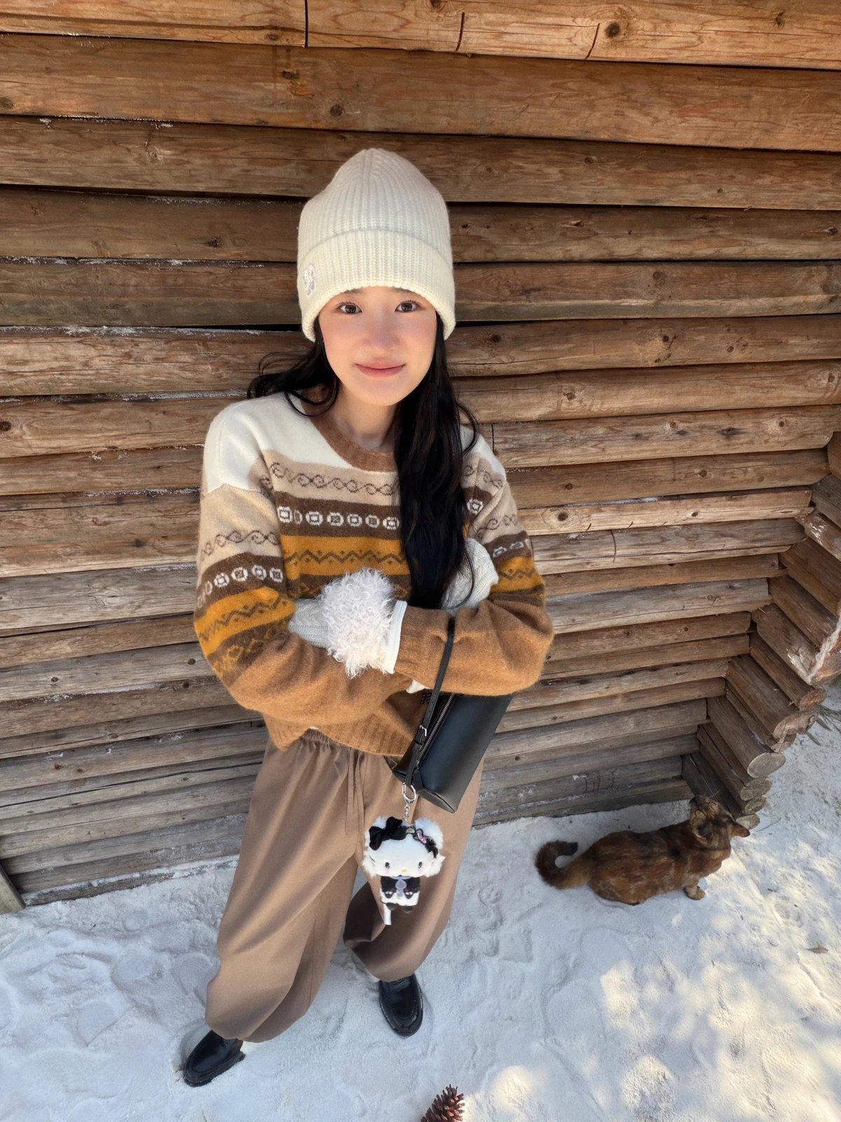 

TZCO Original Design Thiened Tassel Sweater with Color Blo And Embroidery Details in Alpaca Wool for Women Casual Sle