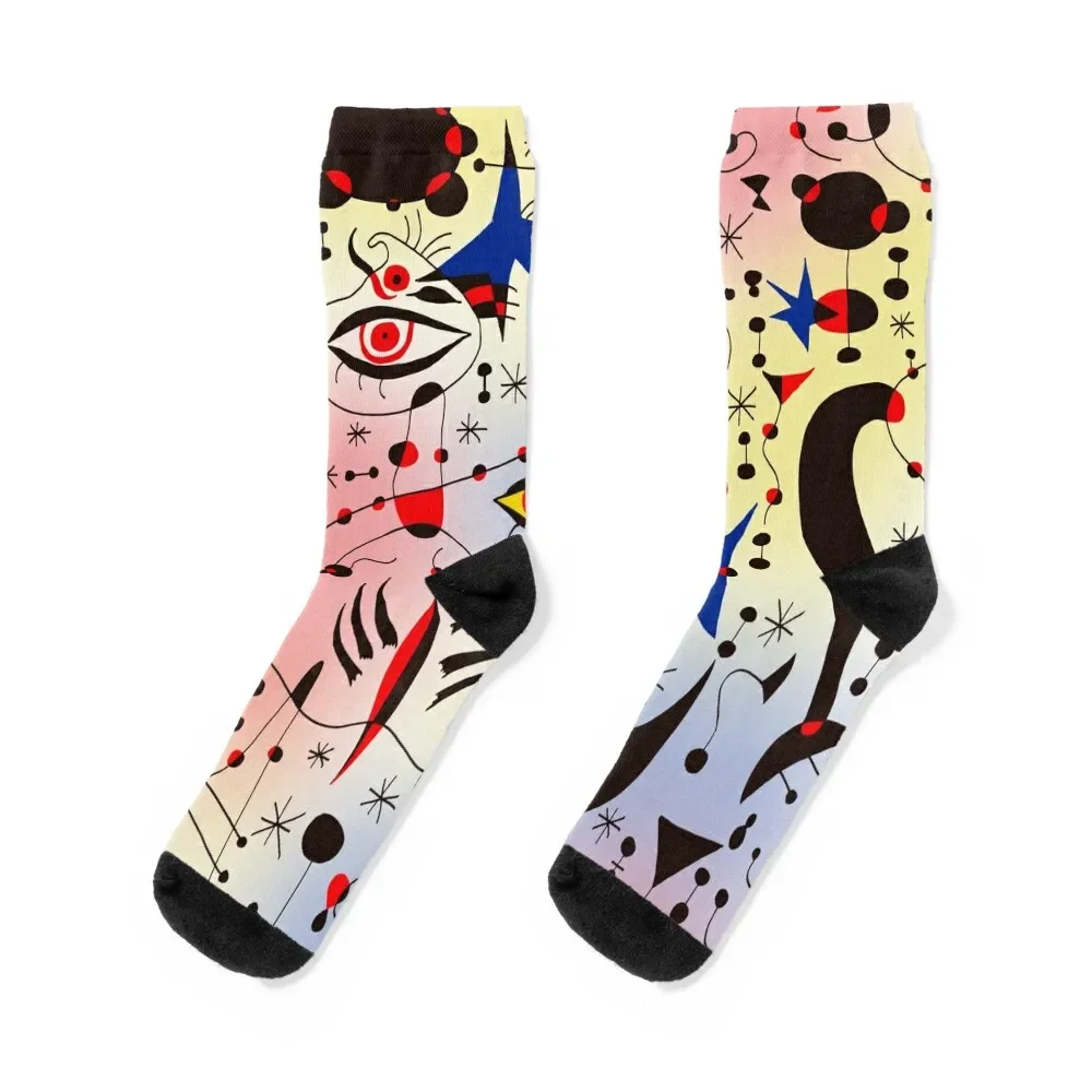 

Joan Mirò Pattern #1 Socks kids floor anti slip football Men Socks Luxury Brand Women's