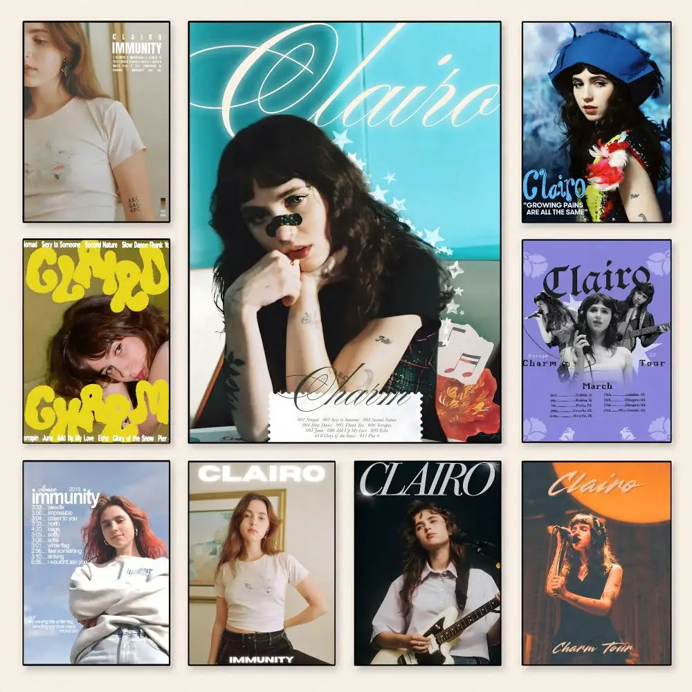 Celebrity Clairo Poster Poster Minimalist Decor HD SelfAdhesive Wall Art for Home Café Bedroom Gift Aesthetic Hanging