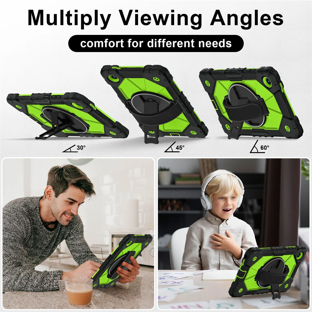 Para Lenovo Tab k9 One 8,7 pulgadas 2025 nuevo lanzamiento funda para tableta a prueba de golpes con mango giratorio 360 soporte multiángulo multicolor