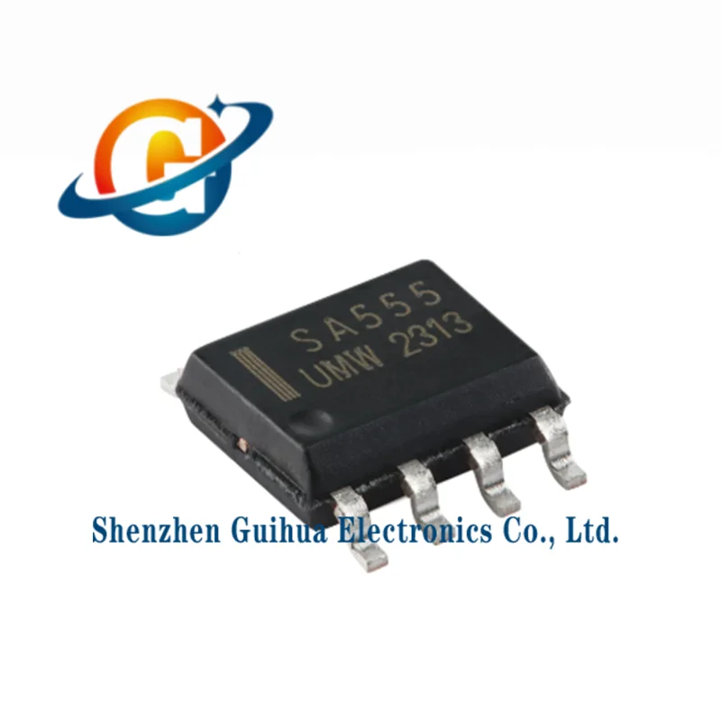 10pcs original genuine SA555DR SOP-8 precision timer chip