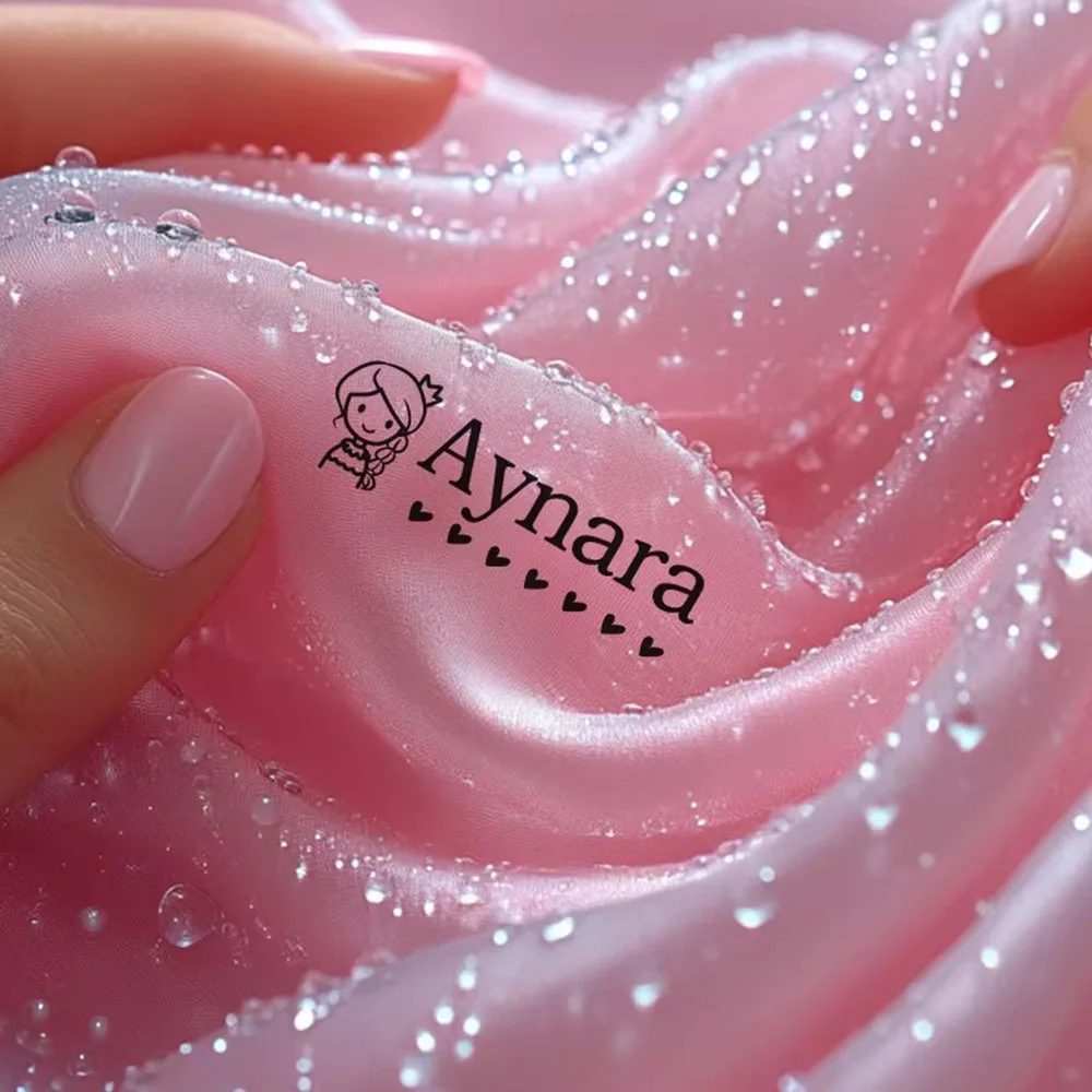 Custom Cartoon Baby Name Stamp Kit - Reusable for Cotton/Modal Clothes & School Bags Non-Toxic Waterproof Ink Name Stamp-Custom - view 5