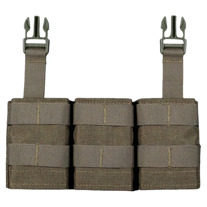 Kantong Magazen Tiga FAST 5.56 |   Panel Depan Desain Lepas Cepat Kompatibel MOLLE |   Aksesoris Petualangan Alam Liar