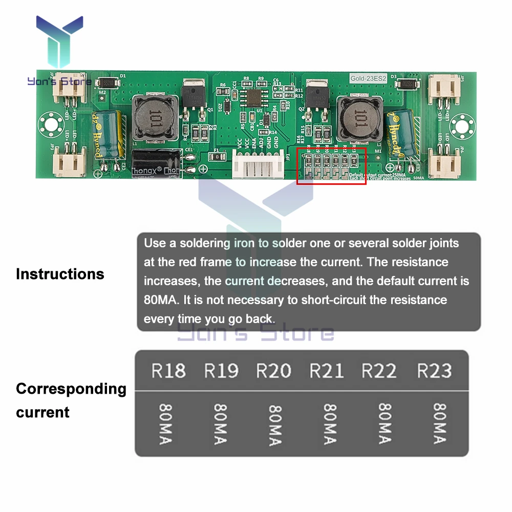 26-65 Inch Universal LED LCD TV Backlight Driver Board TV Constant Current Step Up Booster Board 10-28V