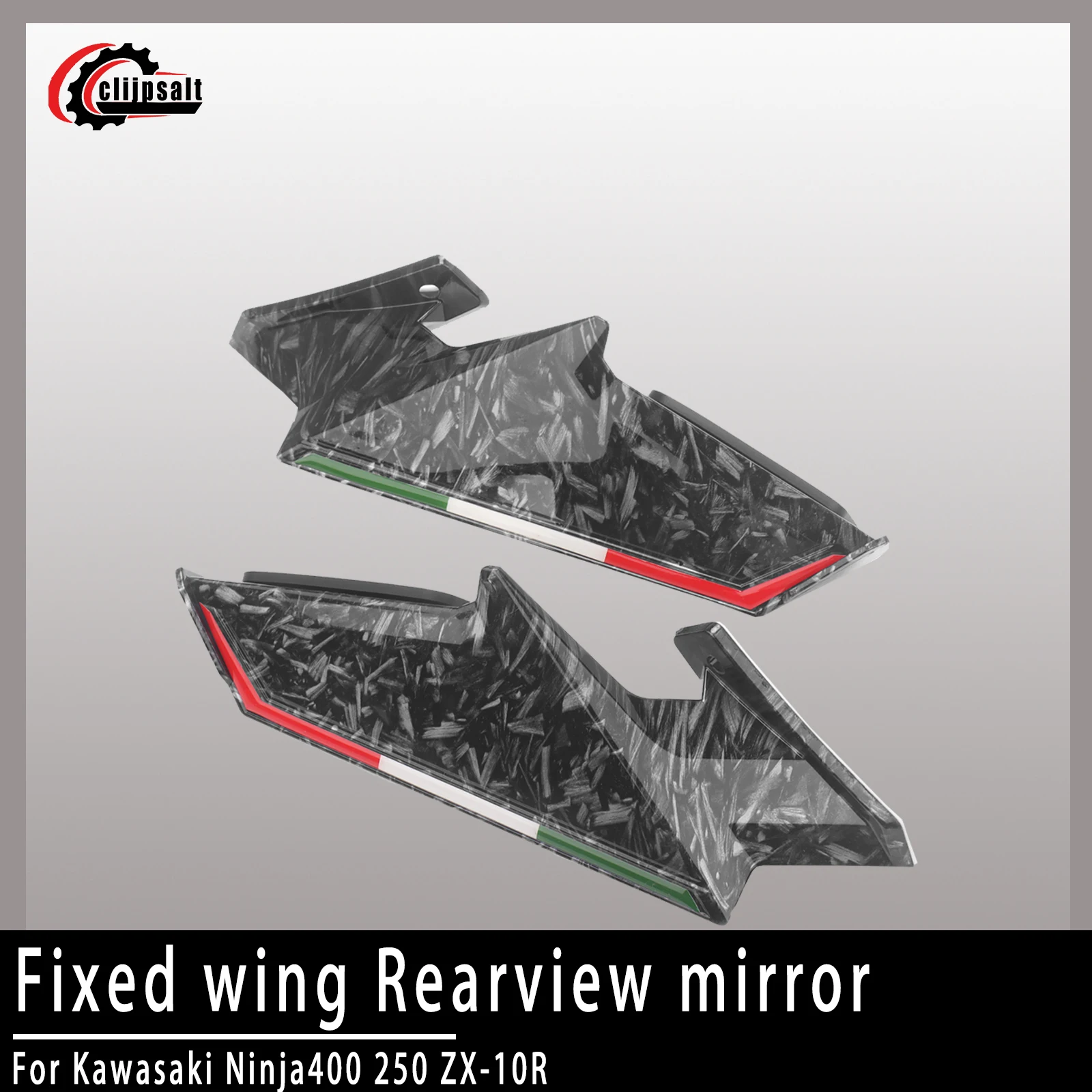 

For Kawasaki Ninja400 250 ZX-10R ZX10R ZX 10R Motorcycle Side Mirrors Winglets Wind Wing Adjustable Rotating Rearview