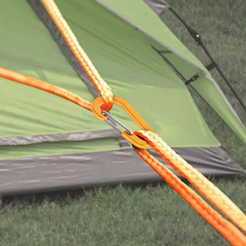 1-12 قطعة حلقة تسلق مجموعة مشابك السنانير السياحية سبائك الألومنيوم الصيد Carbin مشبك Caribiner مفتاح حامل المفاتيح التخييم Karabiners #3