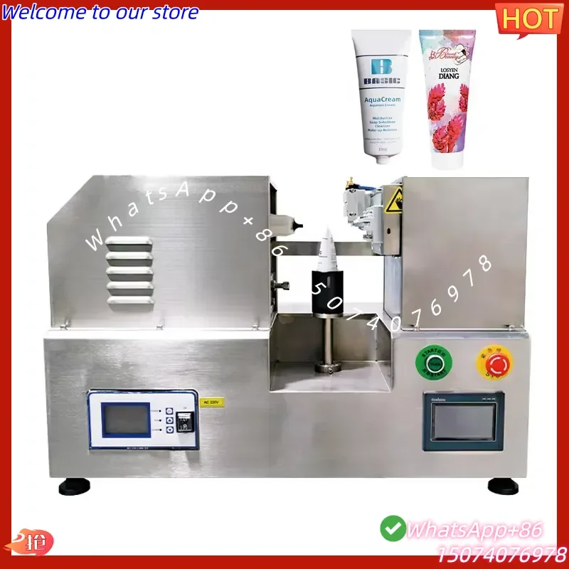 2026 Tabletop Tube Sealer Ultrasonic Plastic Tube Sealing Machine Pressing Expiration Date