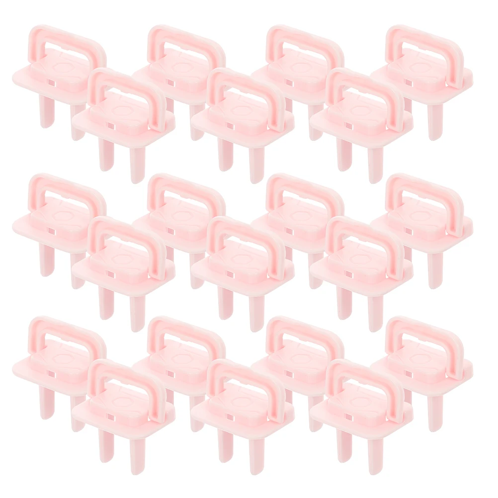 

40 Pcs Anti-Electric Shock Socket Cover Baby Gear Proof Outlet Covers Proofing Plug Protectors Pink Childproof