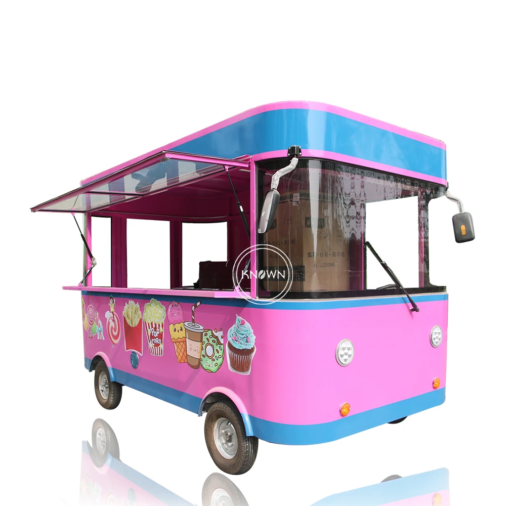 Verplaatsbare Pizza Street Food Cart Voedselkiosk Voedselaanhangwagen Concessie IJsautomauto