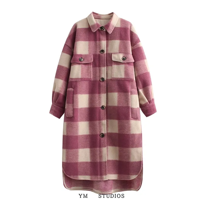 

Женское зимнее длинное пальто Lazy Sle Thiened Oversize с лацканами, кардиган, шерстяная верхняя одежда, уличный воротник, длинный све