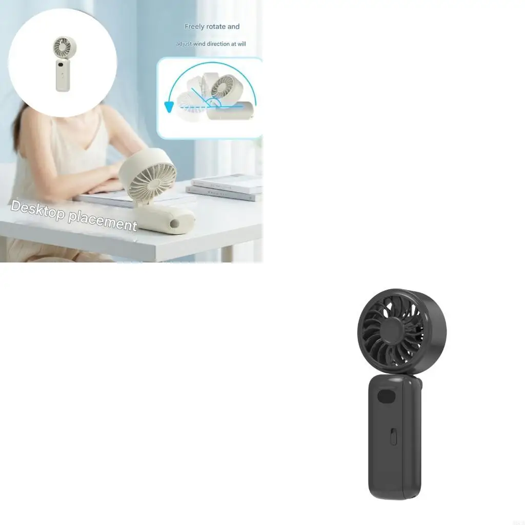 M6CB Multifunctional Umbrella Clip Fan with USB Charging 3 Speed Setting Quiet Operation Perfect for Outdoor Activity