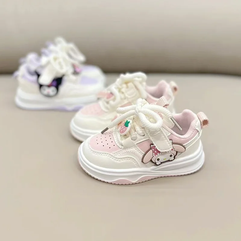 Kids Kuromi Sport Shoes Anime Mymelody Shoes Children Casual Sneakers Cartoon Girls Kuromi  Tennis Shoes Baby Toddler Shoes