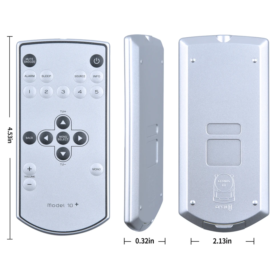 New For Tivoli Audio Model 10+ PLUS Replacement Remote Control