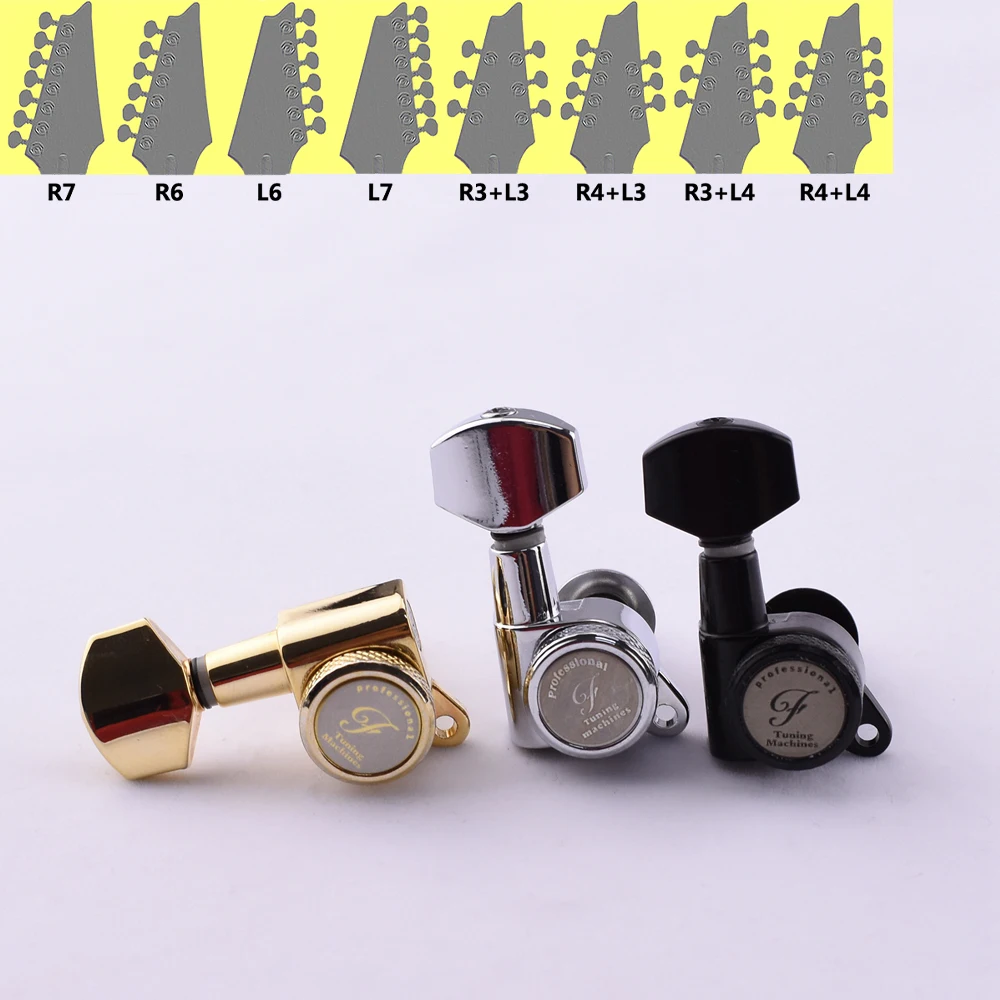 1 Set 6/7/8 Strings Locking Guitar Machine Heads Tuners  Gear Ratio 1:18 - Made in Korea