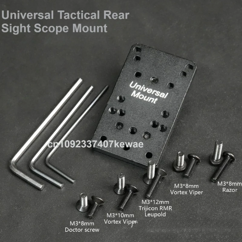 

Универсальная тактическая крепежная пластина для прицела, адаптер для коллиматорного прицела для пистолетов G*ock 17 19, G17 для охоты и стрельбы