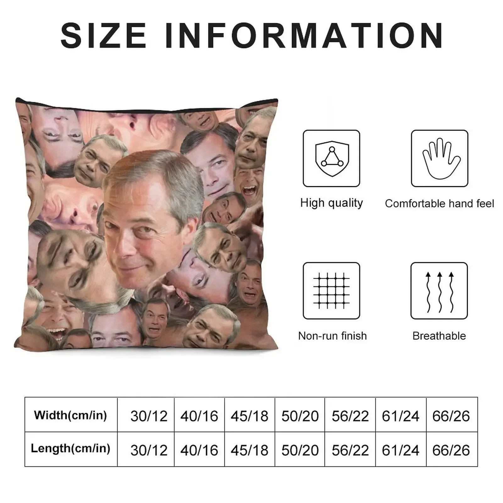 CAN'T BARRAGE THE FARAGE Throw Pillow Sofa Pillow Cover Luxury Pillow Cover