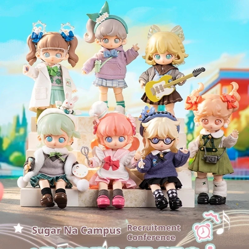 TANGNA Second Generation Club Recruitment Series 1/12 Scale BJD Joint Movable Blind Box Cute Doll Ornament Gift Surprise Toy