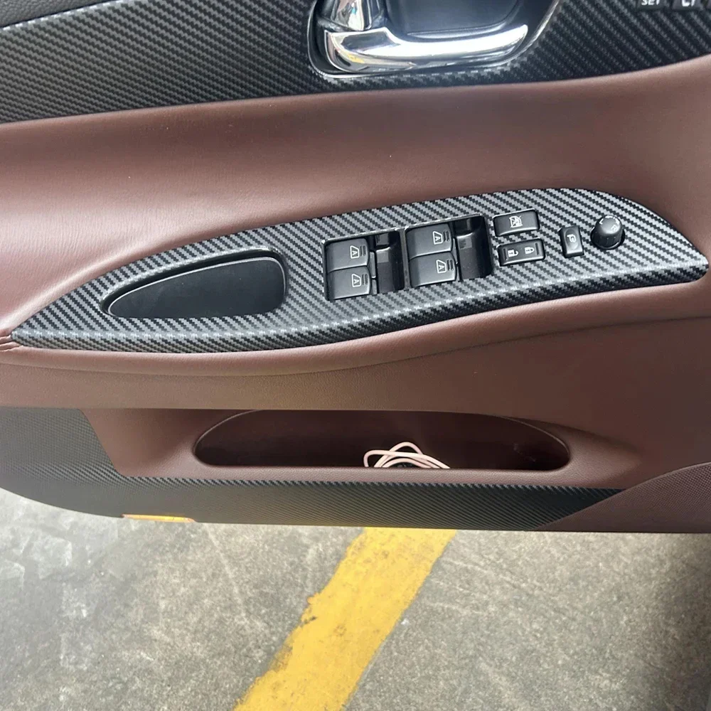 Car-Styling Carbon Fiber Car Interior Center Console Color Change Molding Sticker Decals For Infiniti QX50 EX25 EX35 2008-2015