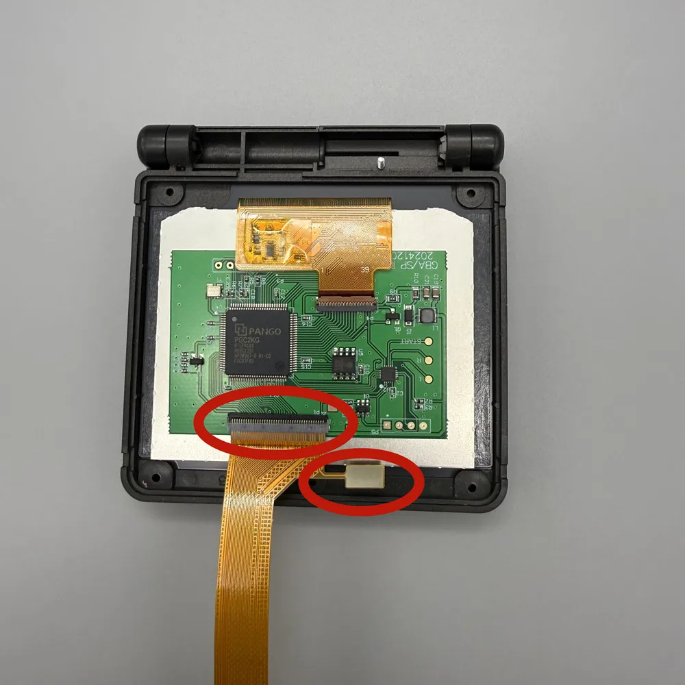 2025 high resolution IPS LCD screen for Gameboy advance SP GBASP .Original shell installation does not require shell cutting
