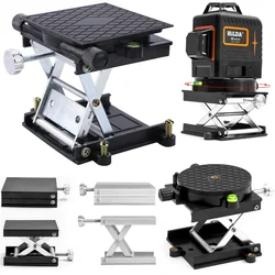 Adjustable Height Router Lifter Platform Lab Experiment Plate Table Stand Rack Portable Lab Jack Lift Table Manual Stands