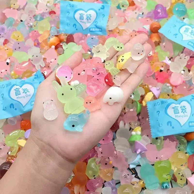 

10pcs Cute Simulation Animal Model Luminous Animal Blind Bag Mini Blind Box Toys Kids Gifts Surprise Blind Bag Random