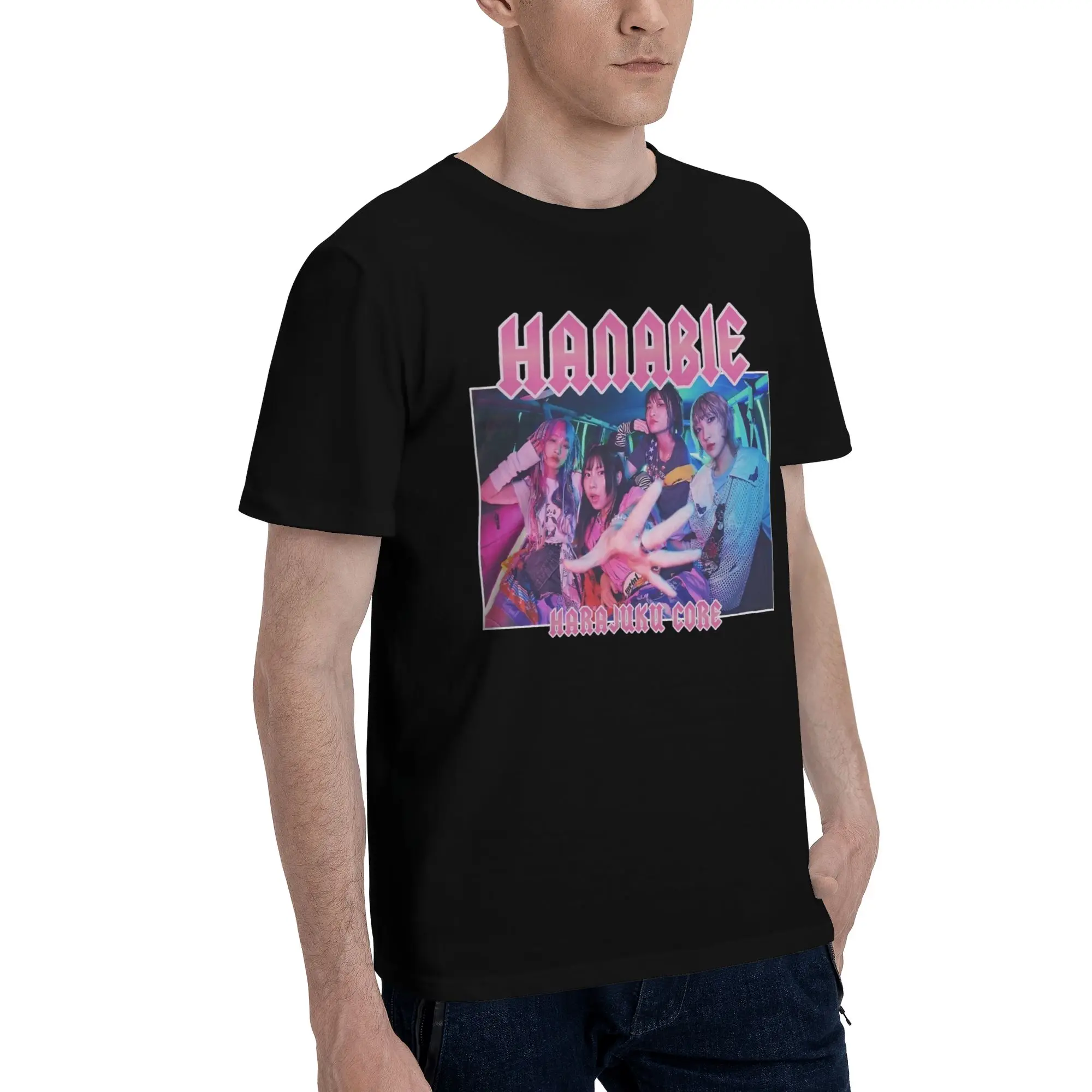 Hanabie Band  Tee Shirt for Men Women Printed T Shirts  100% Cotton Clothes