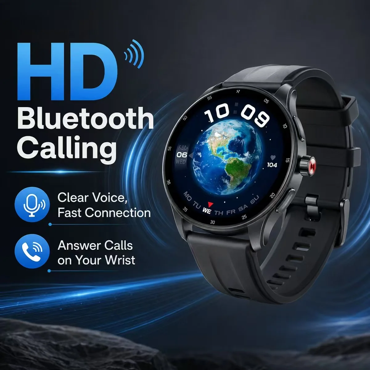 KUMI GW5 PRO Smartwatch NFC Offline Payment Door Access, Compass, 100+ Sports Modes, HD Bluetooth Call,Health Management