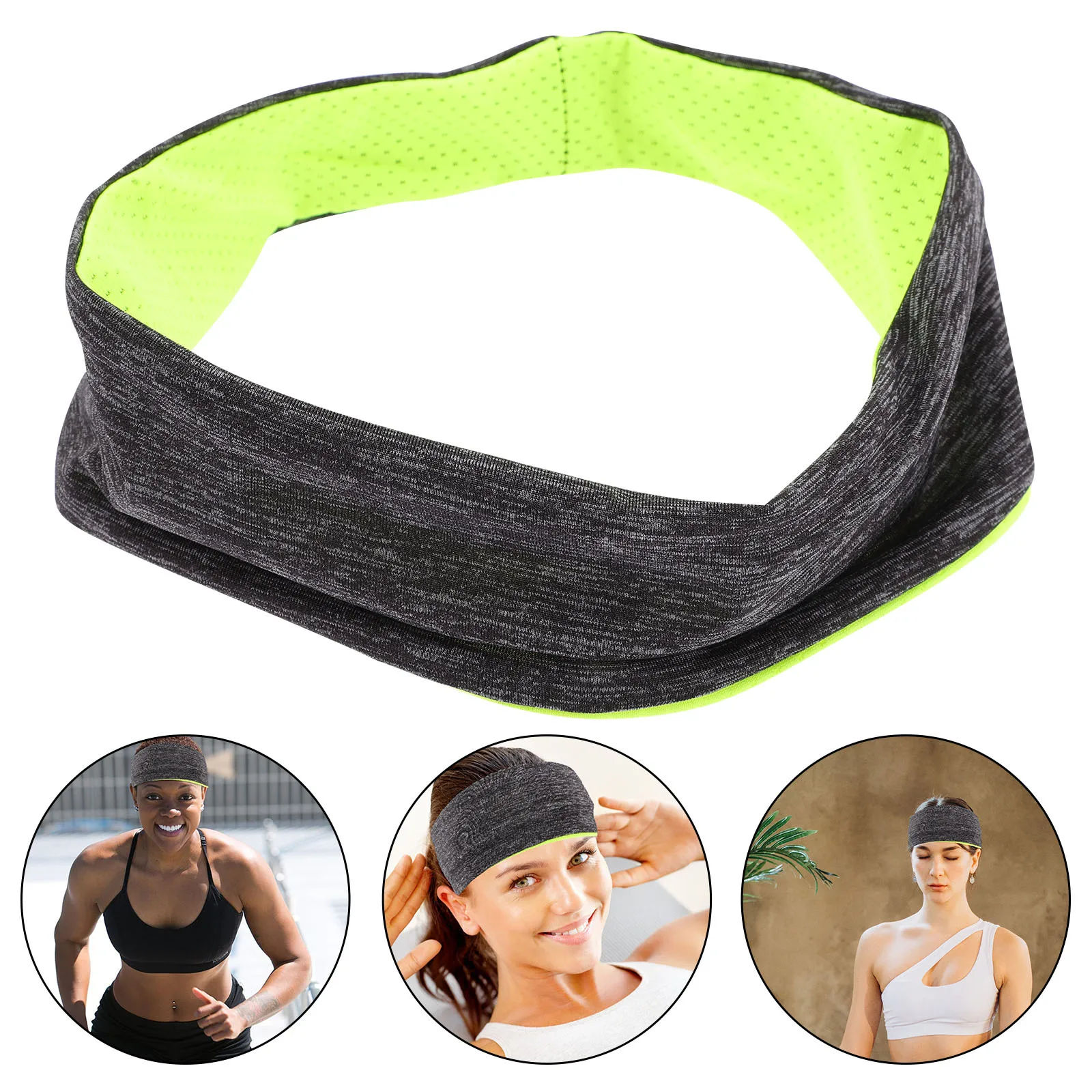 

Headbands Elastic Turban Women Sweat Absorbing Headband for Running Workout Fitness Yoga Headbands for Women