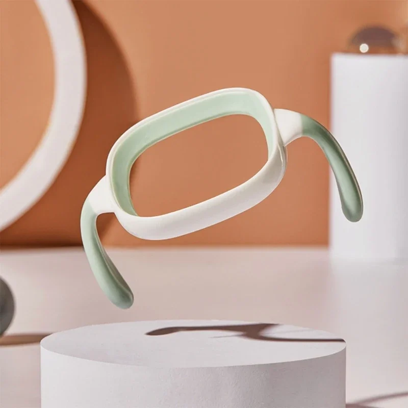 Garrafa de alimentação com alça quadrada, leve para alça hegen, fácil aderência para bebê 6m + capa de garrafa de substituição, dropshipping