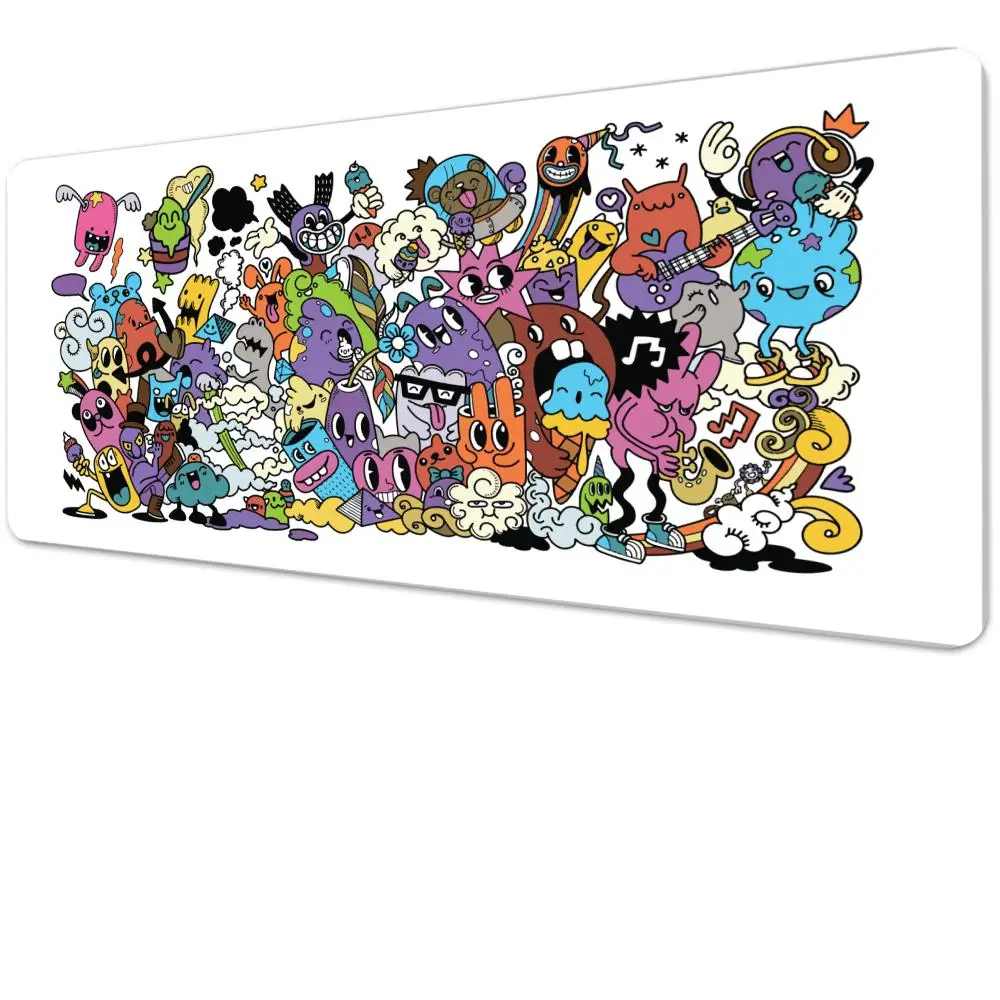 

Doodles Mouse Pad Multi-Size non-slip Gaming mouse pad Gamer E-Sports Mouse Mat Game Mechanical Keyboard XXL Desk Mat