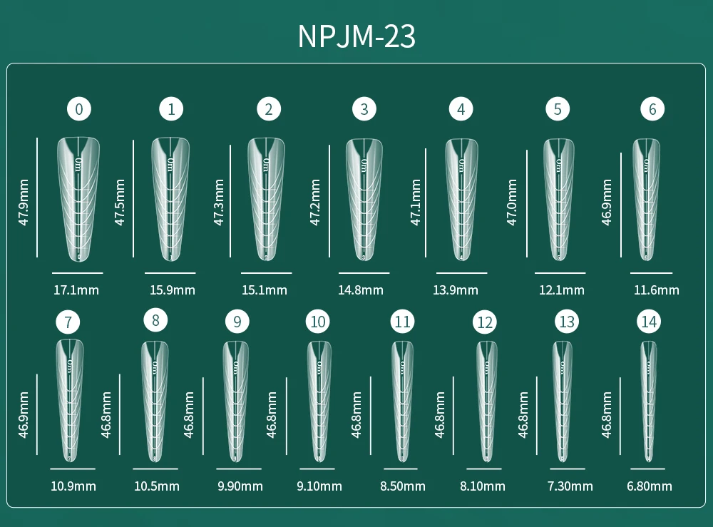 150 Stück Nailpop Dual-Formen Quadratische Sargform Schnellbau-Gel-Form Vollabdeckende Nagelverlängerungsform DIY Nagelkunst Maniküre – Detail 9