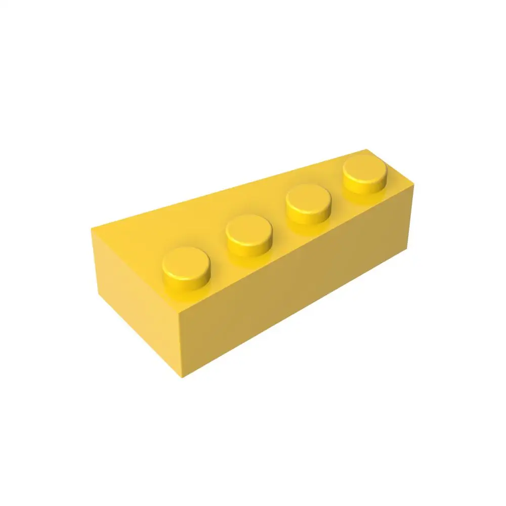 Gobricks 1 قطعة MOC إسفين 4x2 الطوب الأيسر متوافق مع 41768 نموذج اللبنات أجزاء الاطفال ألعاب تعليمية لغز الهدايا
