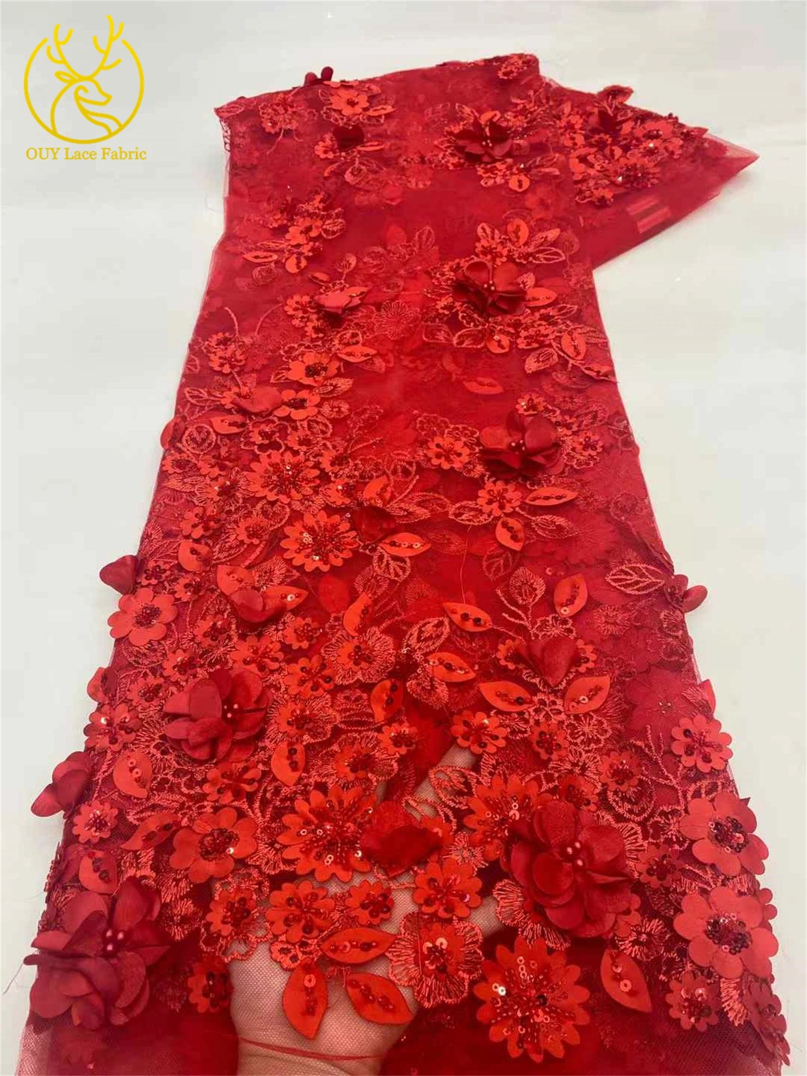 فرنسا ثلاثية الأبعاد التطريز زين أقمشة الدانتيل الأفريقي مطرز الترتر أقمشة الدانتيل 2025 رائجة البيع نيجيريا تول أقمشة الدانتيل فساتين