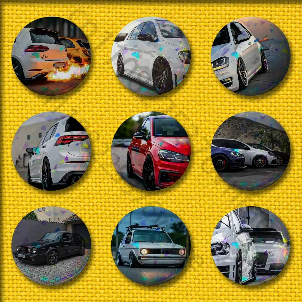 

G-GOLF Car G-Gti Badges 75mm 25mm 44mm 32mm 58mm Round Pin Brooch Souvenir Clothes Cosplay Gift Accessories