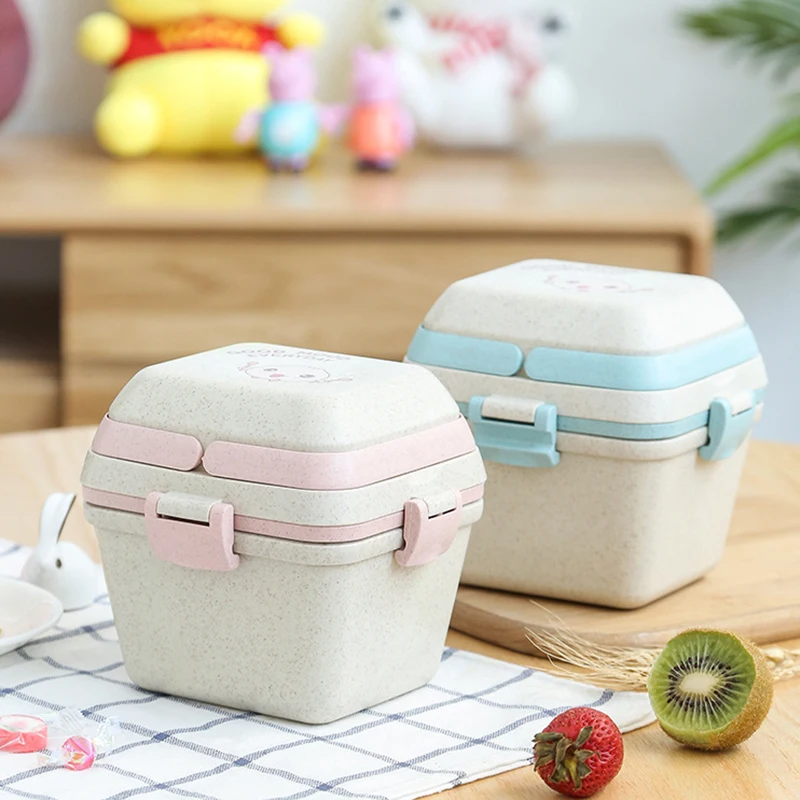 

Cute Kids Lunch Box Fruit Box Multi-layer Bento Box Picnic Camping Hiking Student Kids