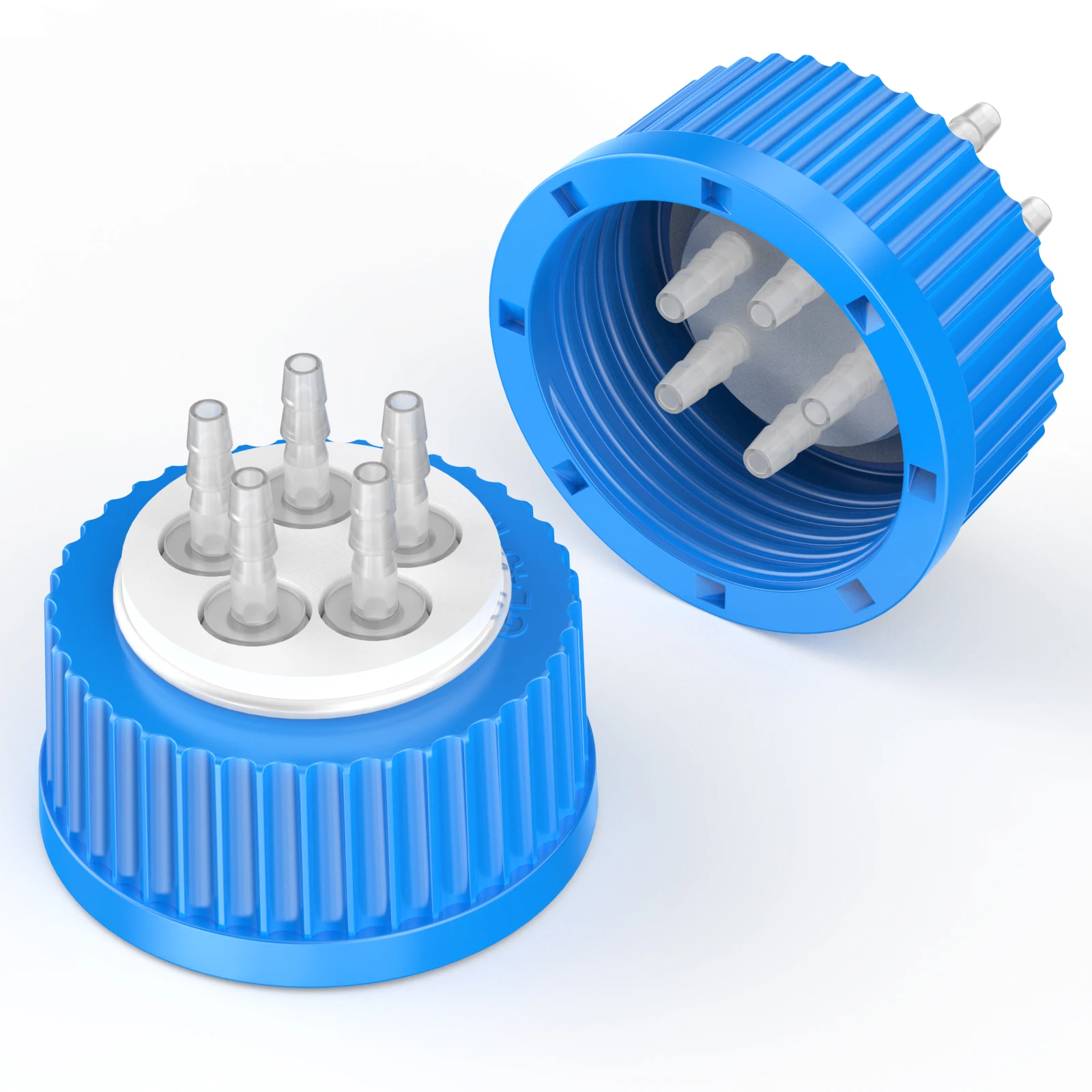

GL45 Liquid Media Extractor Cap,GL45 Safety Cap with Holes, VapLock Solvent Delivery Cap,1pcs