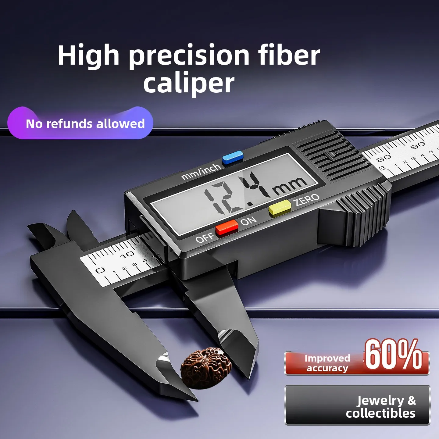 

Высокоточный промышленный электронный цифровой штангенциркуль с нониусом - специальный пластиковый измерительный инструмент 0-150 мм