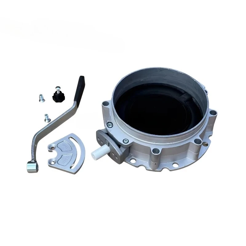 سلسلة V1FS150 صمام فراشة ذو شفة واحدة أوتوماتيكية مع صمام قرصي مطلي بالبولي يوريثين صمام فراشة لسيلو الأسمنت