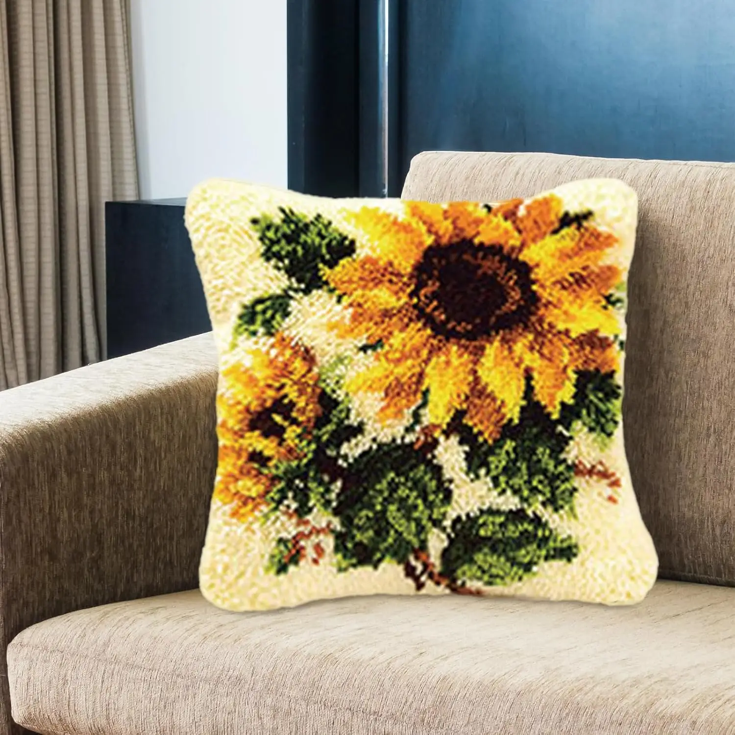 

Наборы для вязания крючком: чехол для подушки своими руками, декоративная наволочка ручной работы, вязаный крючком, для всей семьи, 16x16 дюймов